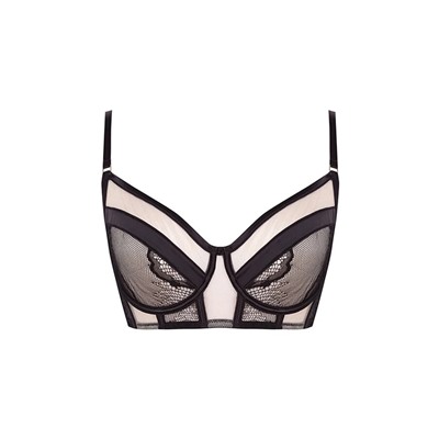 INTUITIVE Sujetador bustier encaje negro