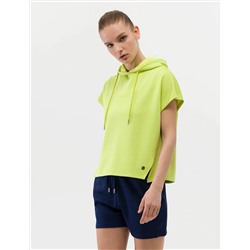 Yeşil Oversize Kapüşonlu Sweatshirt