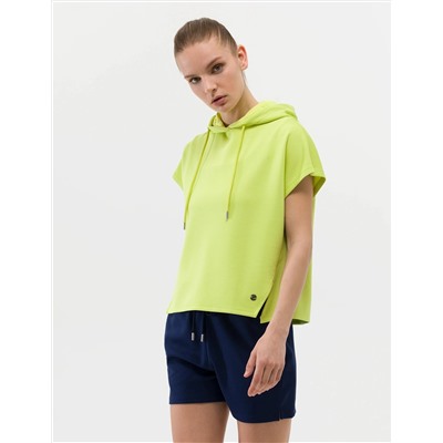 Yeşil Oversize Kapüşonlu Sweatshirt