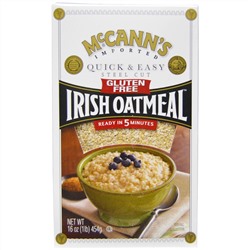 McCann's Irish Oatmeal, "Стил Кат", ирландская овсянка, быстро и легко, без глютена, 16 унций (454 г)