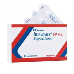 IBU-BABY 60 mg suppozituar( свечи с ибупрофеном 60мг)