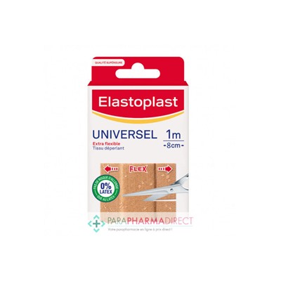 Elastoplast Universel Extra Flexible Tissu Perlant Bande à Découper 10cm x 8cm