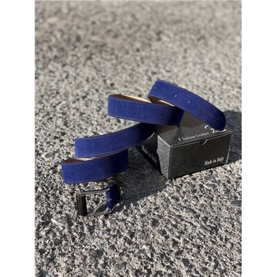 Ab.Zapatos Pelle cinturon (140) Azul
