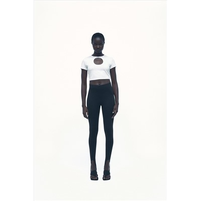 CUT-OUT CROPPED T-SHIRT