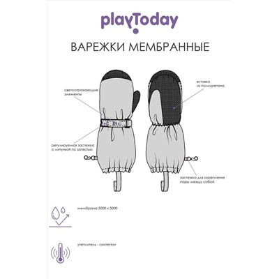 Варежки PLAYTODAY #924831