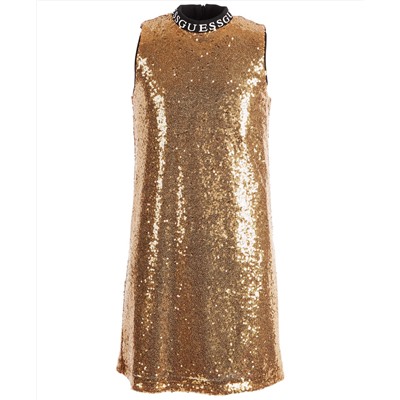 GUESS Big Girls Gold Sequin Dress