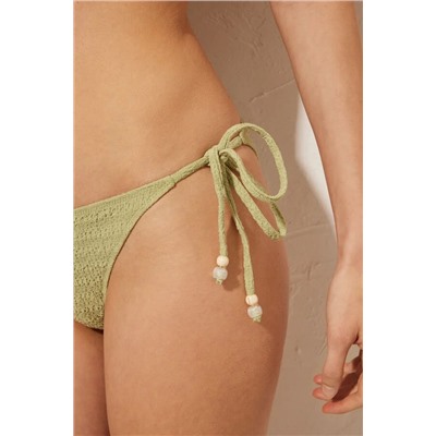 Braga bikini textura verde