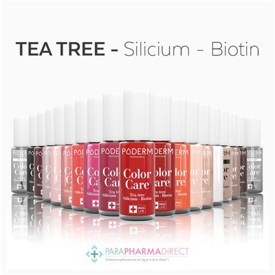 Poderm Vernis Tea Tree Color Care Or Rose Brillant n°217 8ml