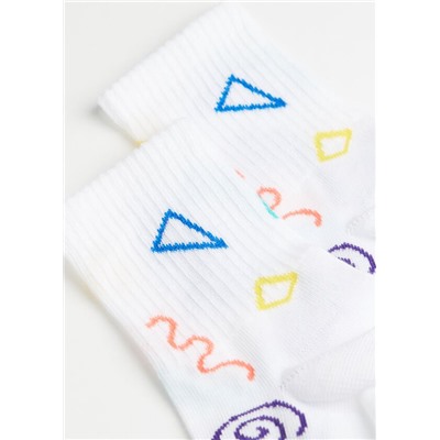 Kurze Socken mit Allover-Muster für Kinder
