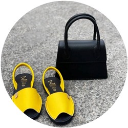 AB.Zapatos · 320-8 amarillo+AB.Z PELLE JOLI (390) negro