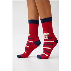 Katia & Bony Unisex Yılbaşı Soket Çorap Kırmızı 22201G1282