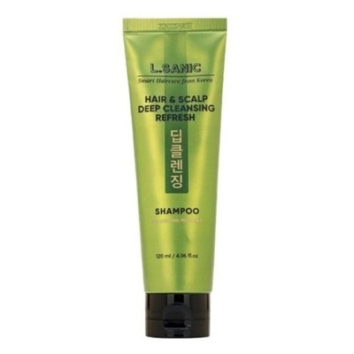 L.SANIC Hair &amp; Scalp Deep Cleansing Refresh Shampoo Освежающий шампунь для глубокого очищения волос и кожи головы 120мл