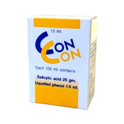 Средство от сухих мозолей и бородавок Con Con 15 мл/ Con Con Salicylic Acid Liquefied Phenol 15 ml