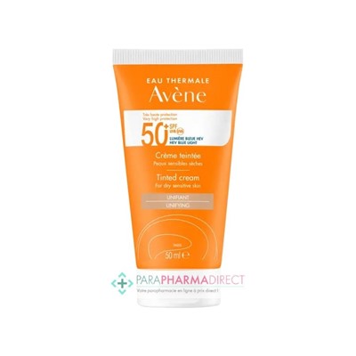 Avène Solaire SPF50+ Crème Teintée Unifiant Très Haute Protection 50 ml