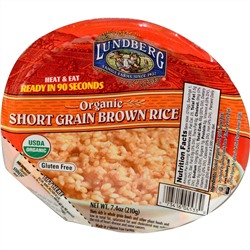 Lundberg, Органический короткий коричневый рис, 7,4 унции (210 г)
