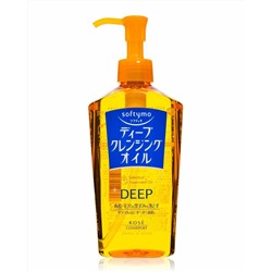 KOSE Softymo Гидрофильное масло для глубокого очищения лица и снятия макияжа, бутылка дозатор 230 мл