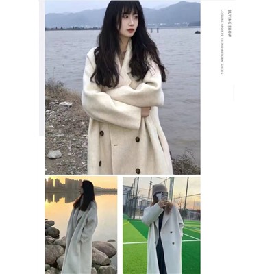 Женское пальто оверсайз, корейский стиль