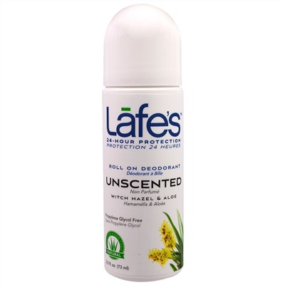 Lafe's Natural Body Care, Шариковый дезодорант без запаха, 73 мл