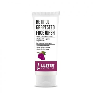 LUSTER Retinol Grapeseed Face Wash Гель для умывания с ретинолом и маслом из виноградных косточек 100мл