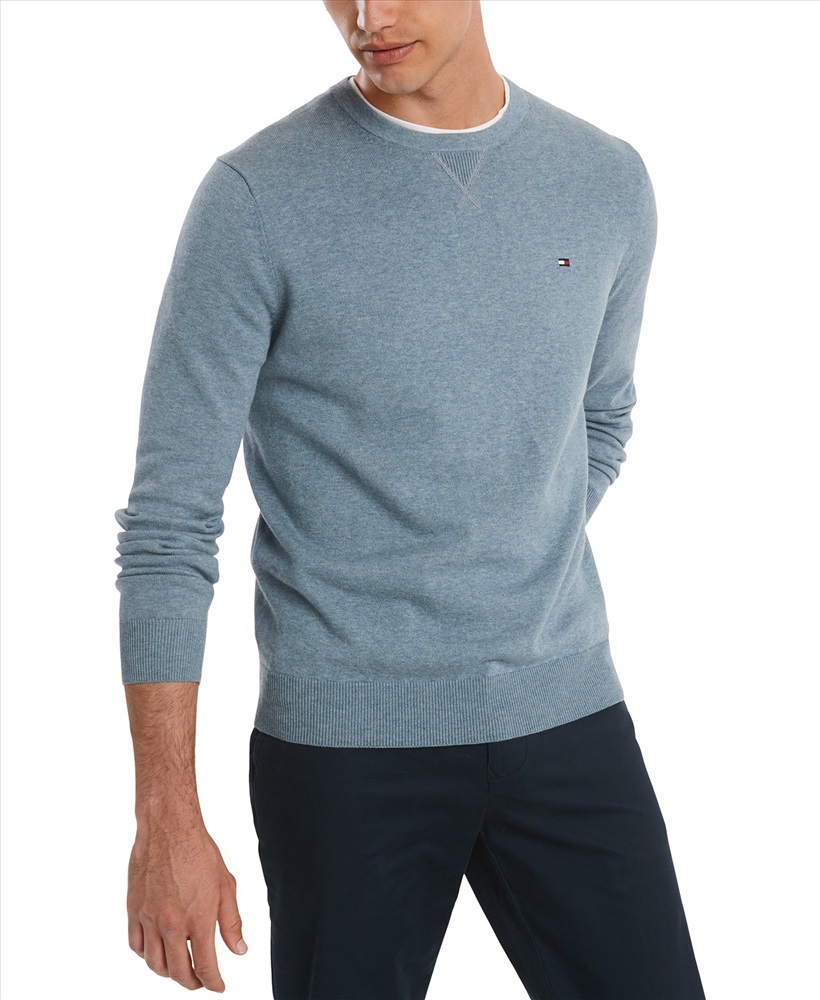 tommy hilfiger signature solid crew neck sweater