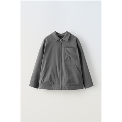 TECHNICAL OVERSHIRT WITH ZIP