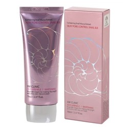 [3W CLINIC] Тональный крем BB УЛИТОЧНЫЙ МУЦИН Silky Pore Control BB Cream (Pink), 70 мл