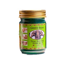 Зеленый тайский бальзам со слоном 50 гр / Thai Natural Herb green balm 50 g