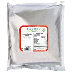 Frontier Natural Products, Органическая копченая паприка, молотая, 16 унций (453 г)