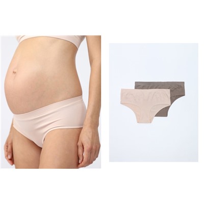 PACK OF 2 SEAMLESS MATERNITY BRIEFS