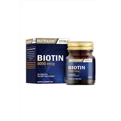 Nutraxin Biotin 5000 Mcg 30 Tablet Saç Vitamini 8680512628613