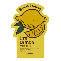 TONYMOLY I'm LEMON Mask Sheet Brightening Тканевая маска для лица с экстрактом лимона 21г