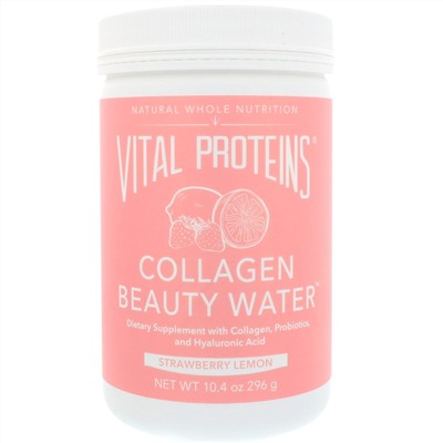 Vital Proteins, Collagen Beauty Water, Strawberry Lemon, 10.4 oz (296 g)