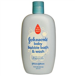Johnson's Baby, Детская очищающая пена для ванн, 15 жидких унций (443 мл)