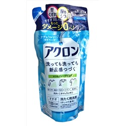 LION Жидкое средство для стирки ACRON деликатных тканей, шерсти, аромат мыла, 400 мл. сменная упаковка