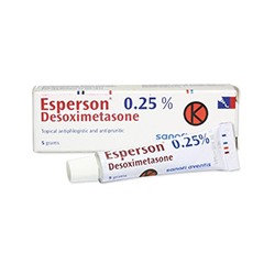 Мазь против экземы, псориаза, аллергии на основе дезоксиметазона Esperson от Sanofi 5 гр / Sanofi Esperson Desoximetasone cream 5g