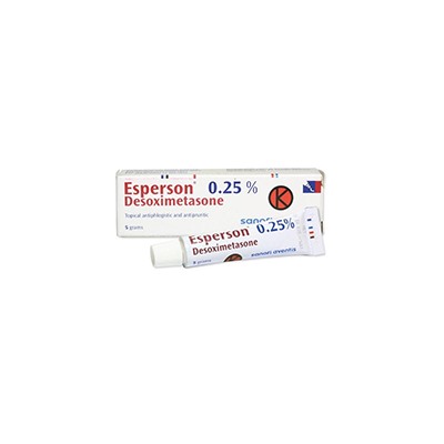Мазь против экземы, псориаза, аллергии на основе дезоксиметазона Esperson от Sanofi 15 гр / Sanofi Esperson Desoximetasone cream 15 g
