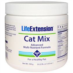 Life Extension, Cat Mix, Усовершенствованная формула мультипитательная формула, 3,52 унции (100г)