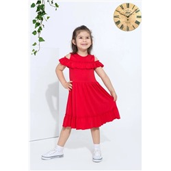 Nugi Tek Renk Çocuk Elbisesi NG9099