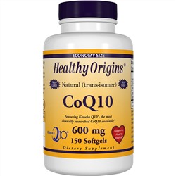 Healthy Origins, Коэнзим Q10 (Kaneka Q10), 600 mg, 150 гелевых капсул