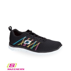 Skechers Something Fun Black/Multi Athletic Nursing Shoe