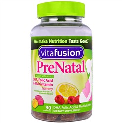 VitaFusion, PreNatal, ДГК, фолиевая кислота и мультивитамины, 90 жевательных таблеток