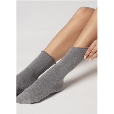 Lange Socken aus Thermo-Baumwolle