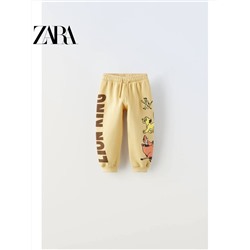 ZAR*A  😍 официальный сайт⚡️ брюки для мальчиков и девочек с прикольным принтом Симба  со скидкой  48