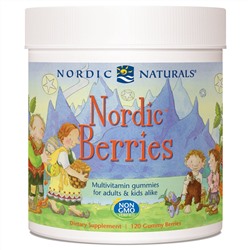 Nordic Naturals, Nordic Berries, поливитаминные жевательные конфеты, 120 жевательных конфет