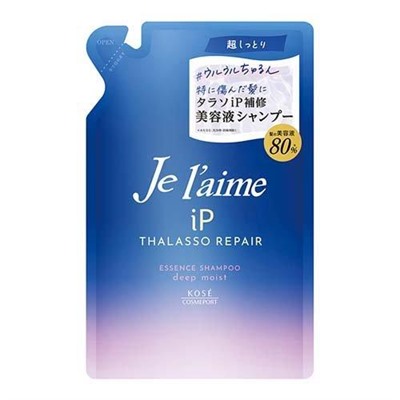 KOSE Шампунь для волос Jelaime IP THALASSO REPAIR восстанавливающий, цитрусово-цветочный аромат, сменная упаковка 340 мл