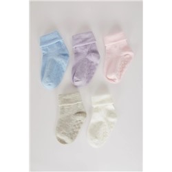 Defacto Kız Bebek 5'li Pamuklu Uzun Çorap A7563A5NS
