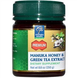 Manuka Health, Экстракт из меда и зеленого чая Manuka, 8.8 унций (250 г)