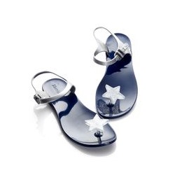 Сандалии Zhoelala Twinkle little star (синий-серебряный-прозрачный с глиттером) / Zhoelala Twinkle little star (silver-blue-crystal shimmer)