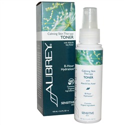Aubrey Organics, Успокаивающая терапия для кожи, тоник для чувствительной кожи, 3.4 жидких унций (100 мл)