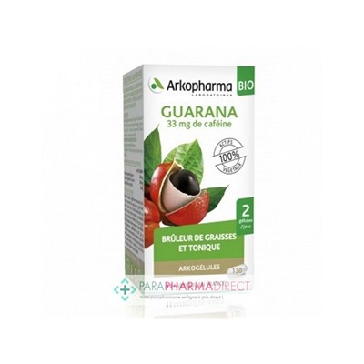 ArkoPharma ArkoGélules - Guarana - Brûleur de Graisses & Tonique - BIO 130 gélules